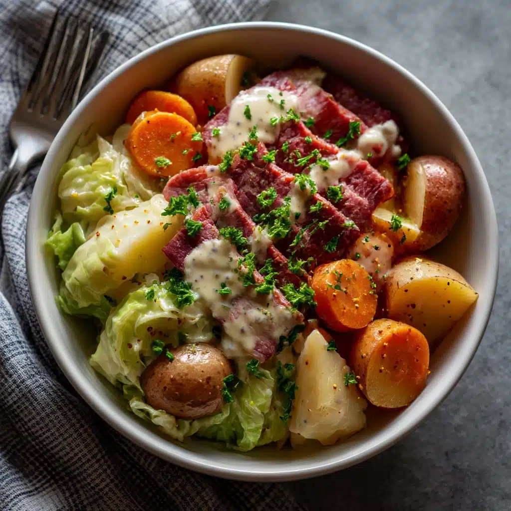 Corned Beef and Cabbage with Horseradish Cream Recipe