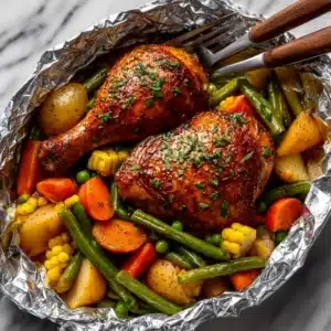 BBQ Chicken Foil Packets Recipe