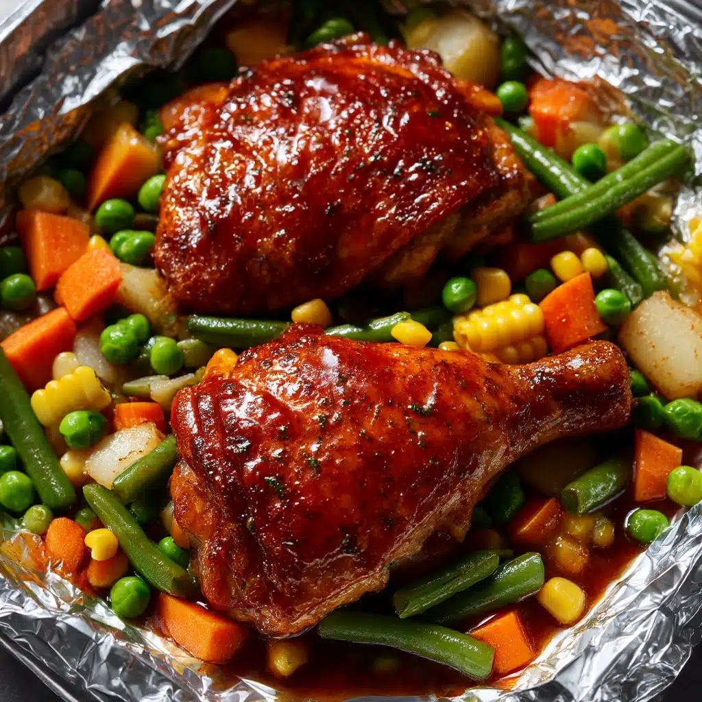 BBQ Chicken Foil Packets Recipe - Recipe Image