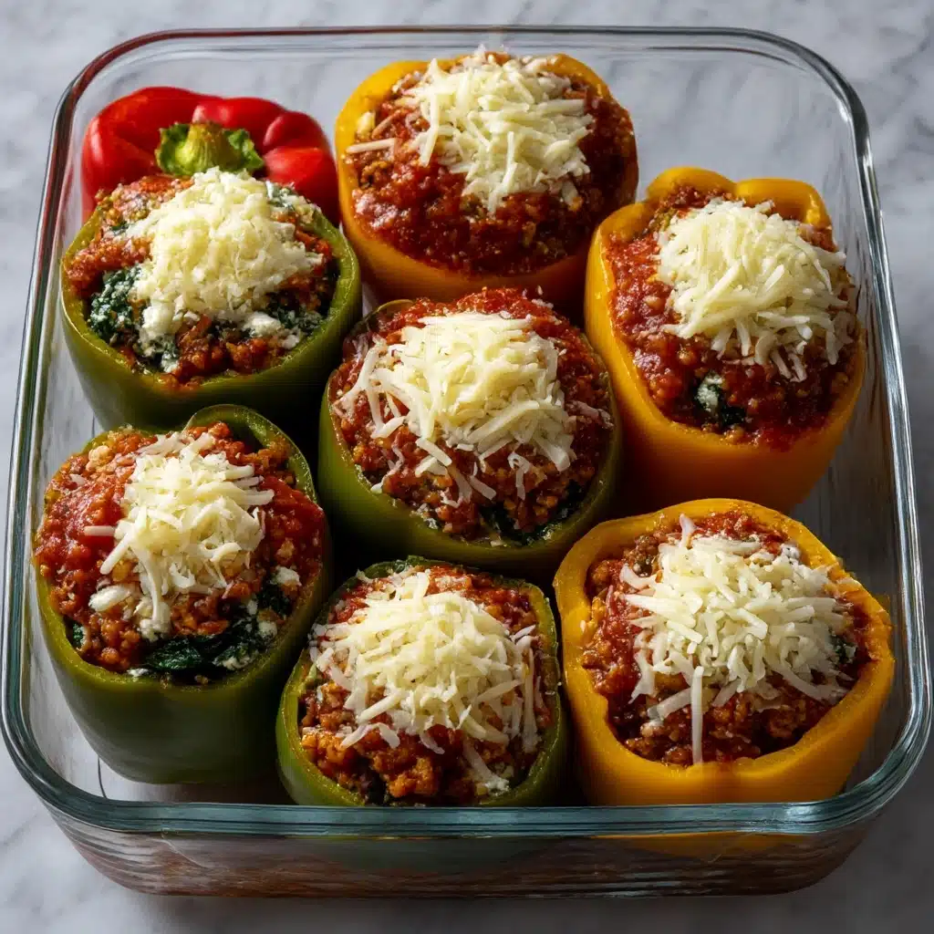 Lasagna Stuffed Peppers Recipe - Recipe Image