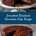 Blackout Chocolate Cake Recipe