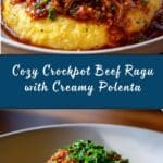 Crockpot Braised Beef Ragu with Polenta Recipe