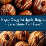 Maple Drizzled Apple Muffins Recipe