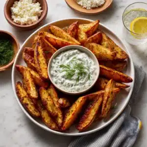 Roasted Greek Potato Wedges (Greek Fries) Recipe