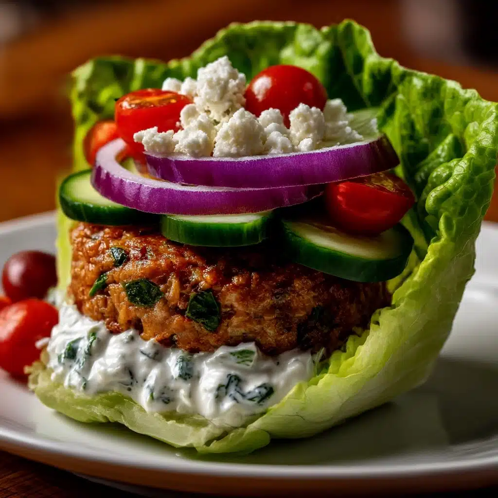 Greek Chicken Burgers Recipe - Recipe Image