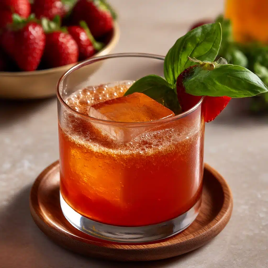 Strawberry Basil Smash Recipe - Recipe Image