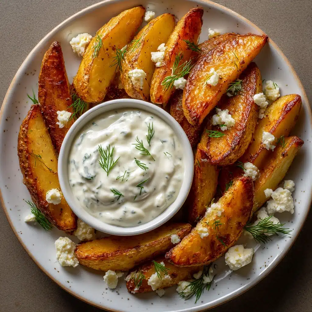 Roasted Greek Potato Wedges (Greek Fries) Recipe - Recipe Image