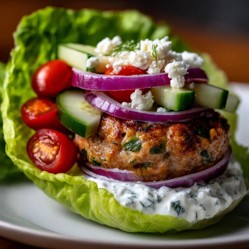 Greek Chicken Burgers Recipe - Recipe Image