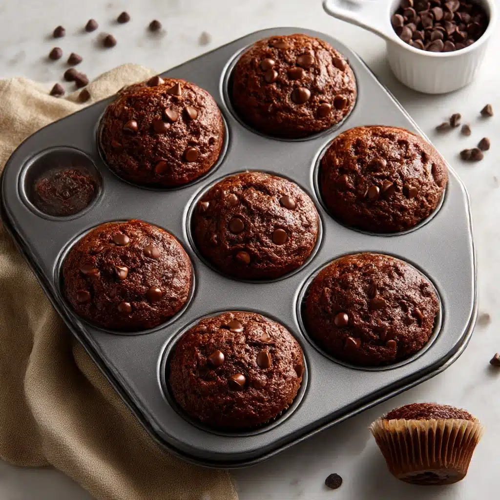 Chocolate Cream Cheese Muffins Recipe - Recipe Image