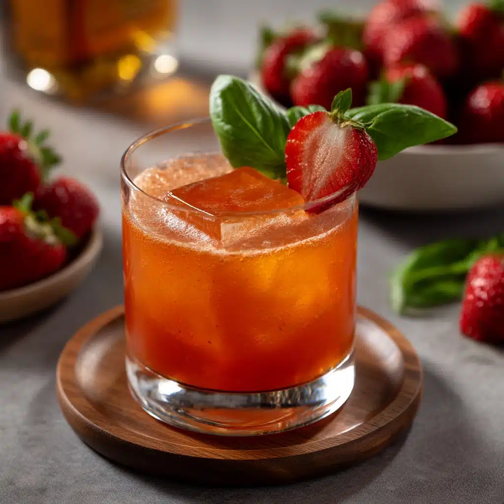 Strawberry Basil Smash Recipe - Recipe Image