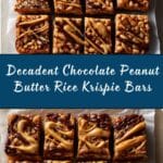 Chocolate Peanut Butter Rice Krispie Bars Recipe