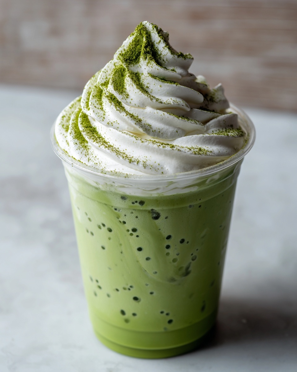 Creamy Matcha Frappe Recipe - Recipe Image