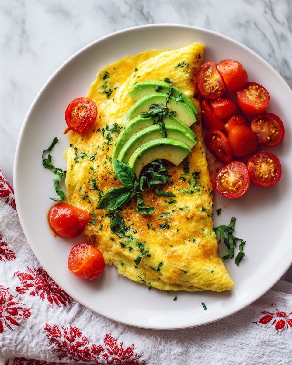 Avocado and Tomato Omelette Recipe - Recipe Image