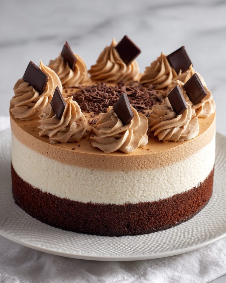 Tuxedo Cake – Triple Chocolate Mousse Cake Recipe