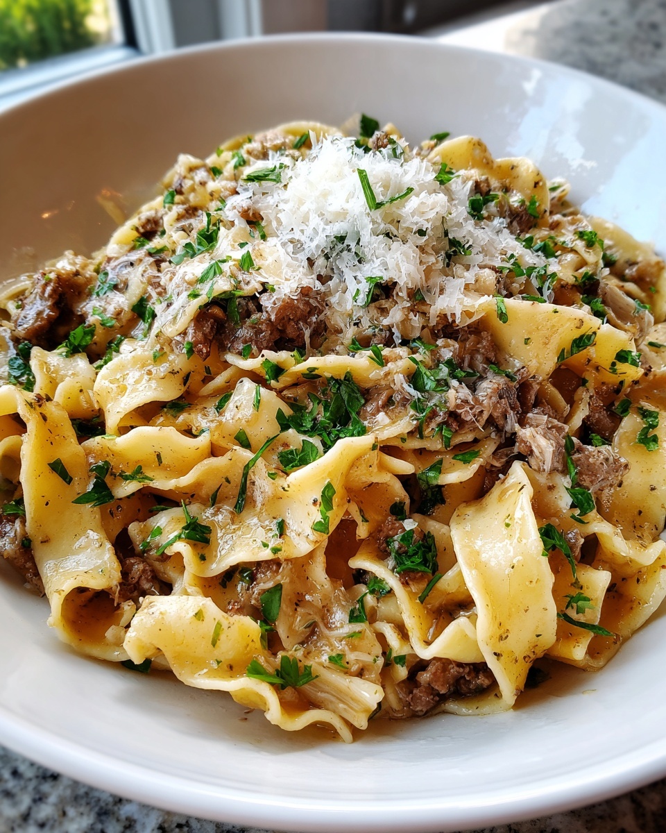 French Onion Beef and Noodles Recipe - Recipe Image