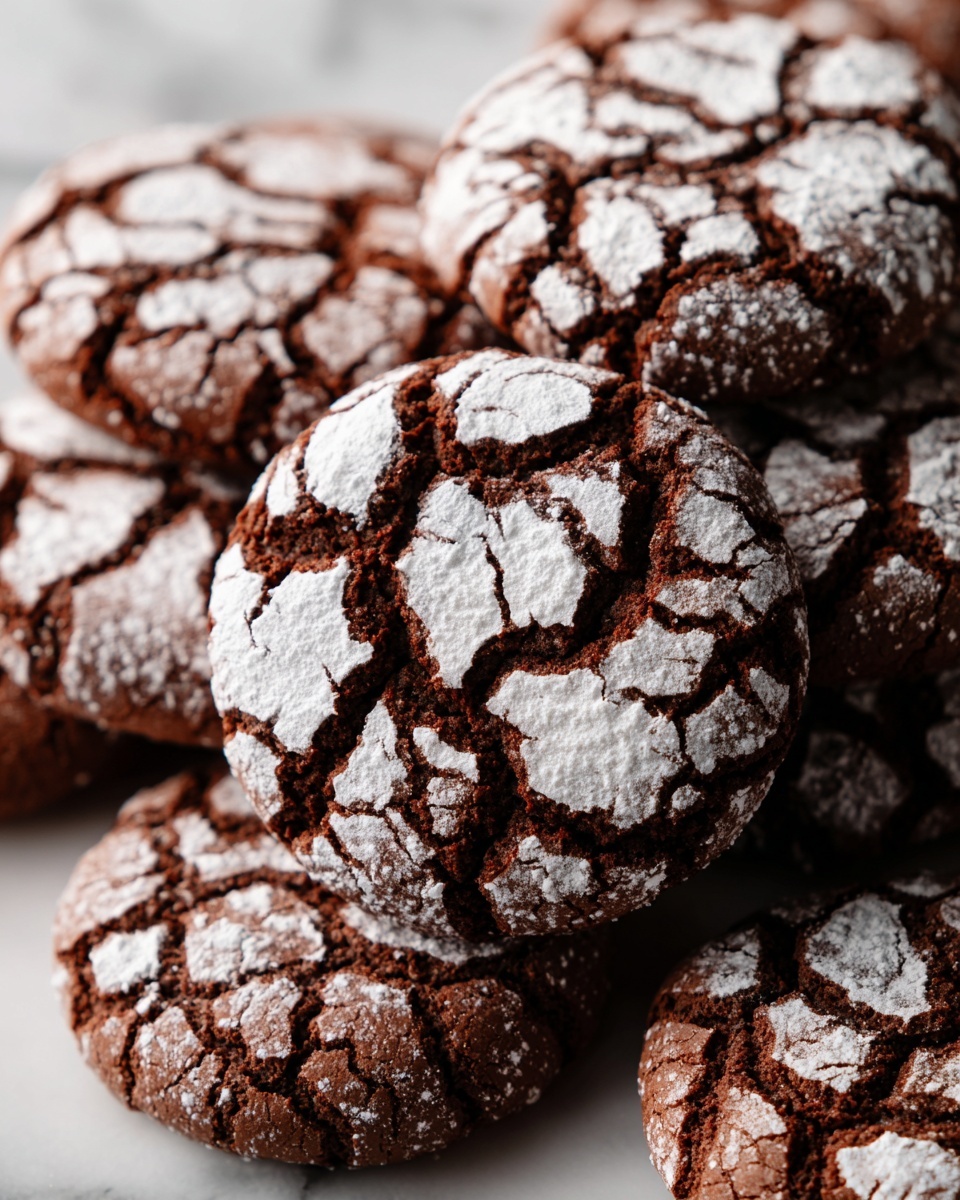 Double Chocolate Crinkle Cookies Recipe - Recipe Image