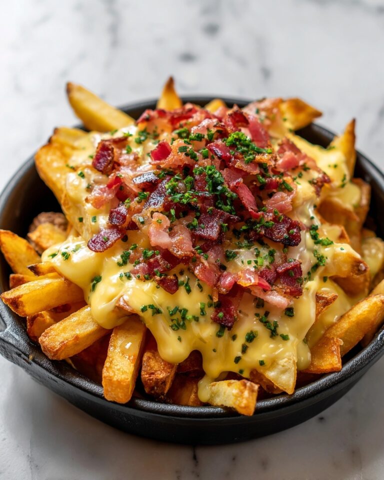 Loaded Cheese Fries with Bacon and Toppings Recipe