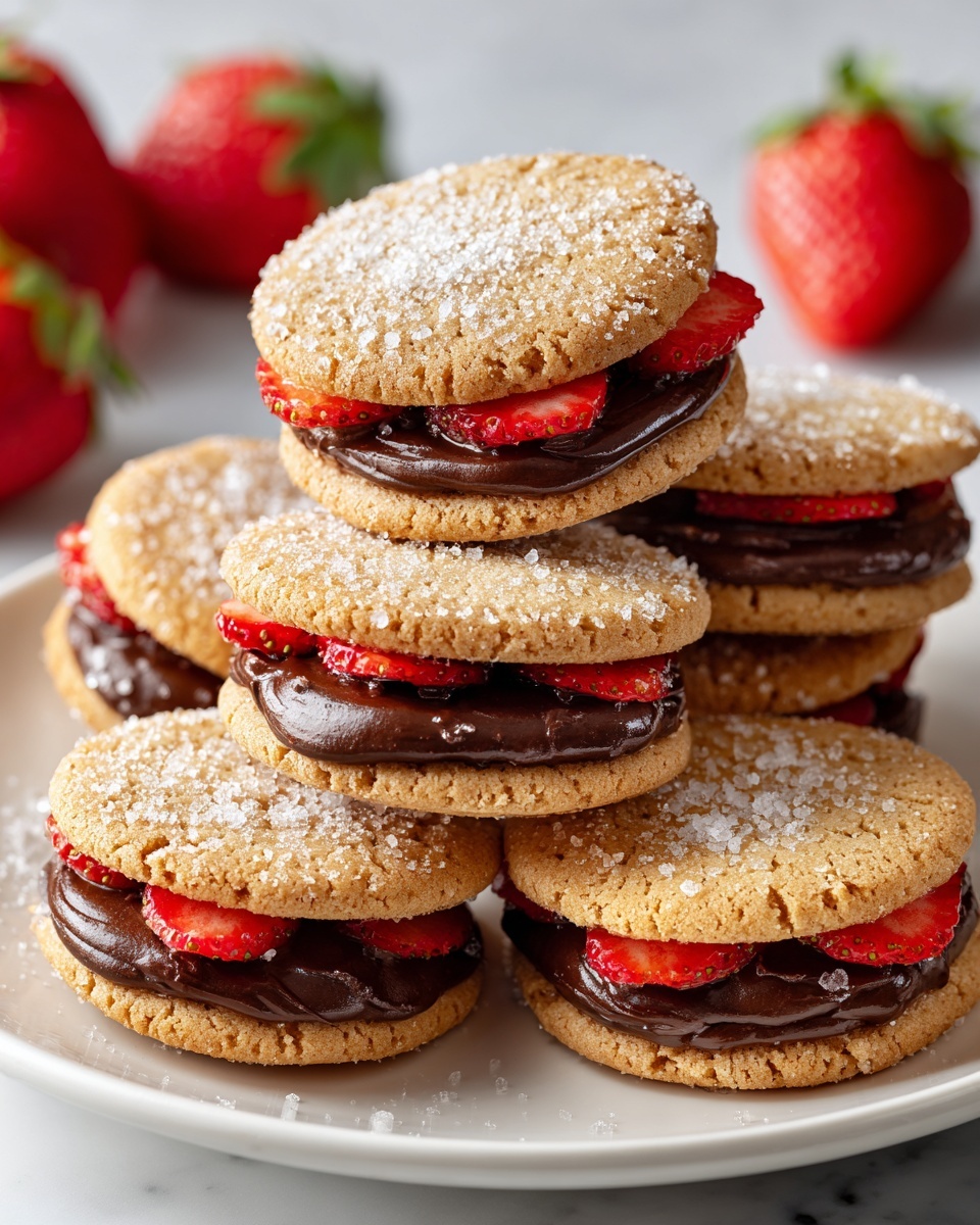 Chocolate-Stuffed Strawberry Sugar Cookies Recipe - Recipe Image