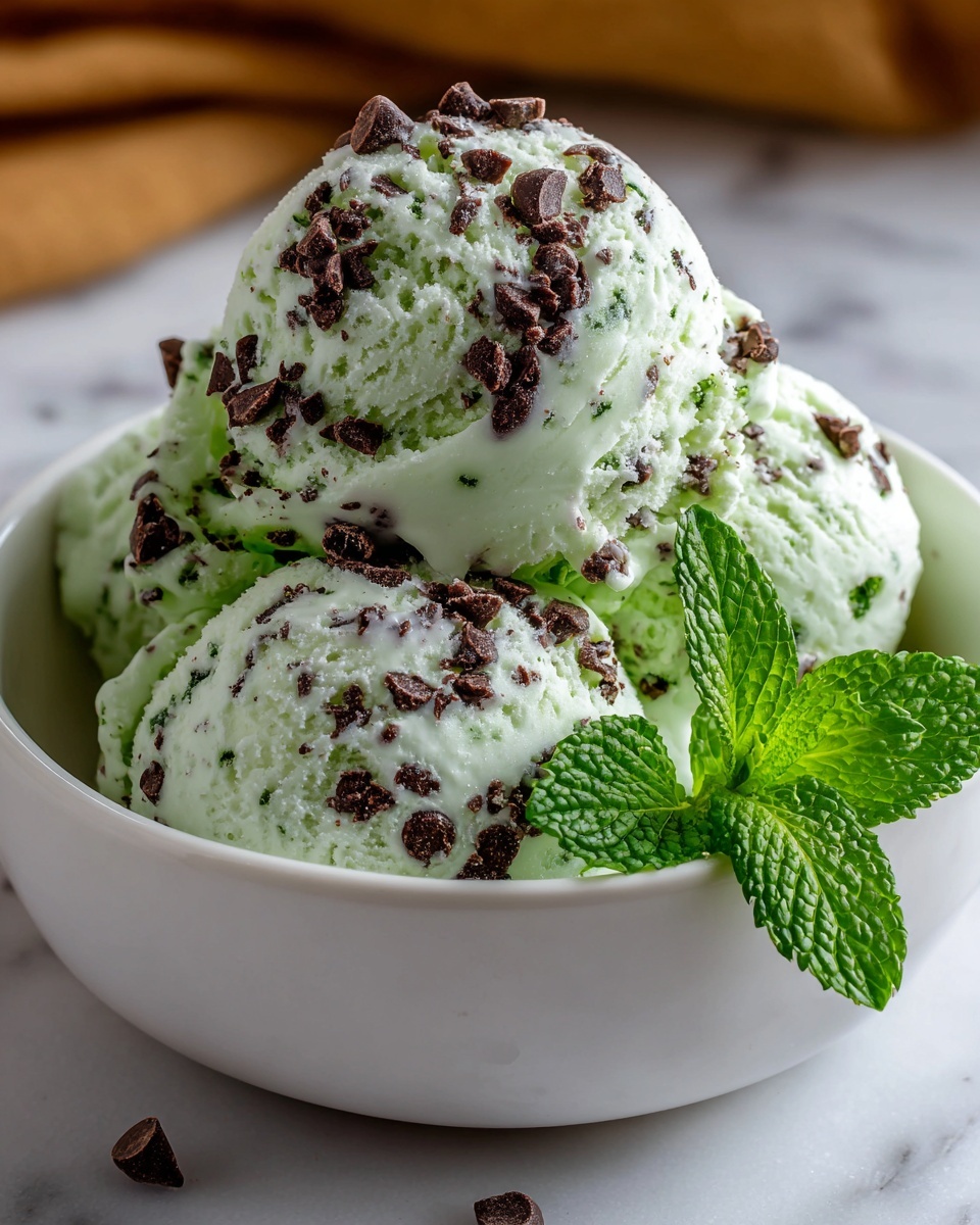 Mint Chocolate Chip Ice Cream Recipe - Recipe Image