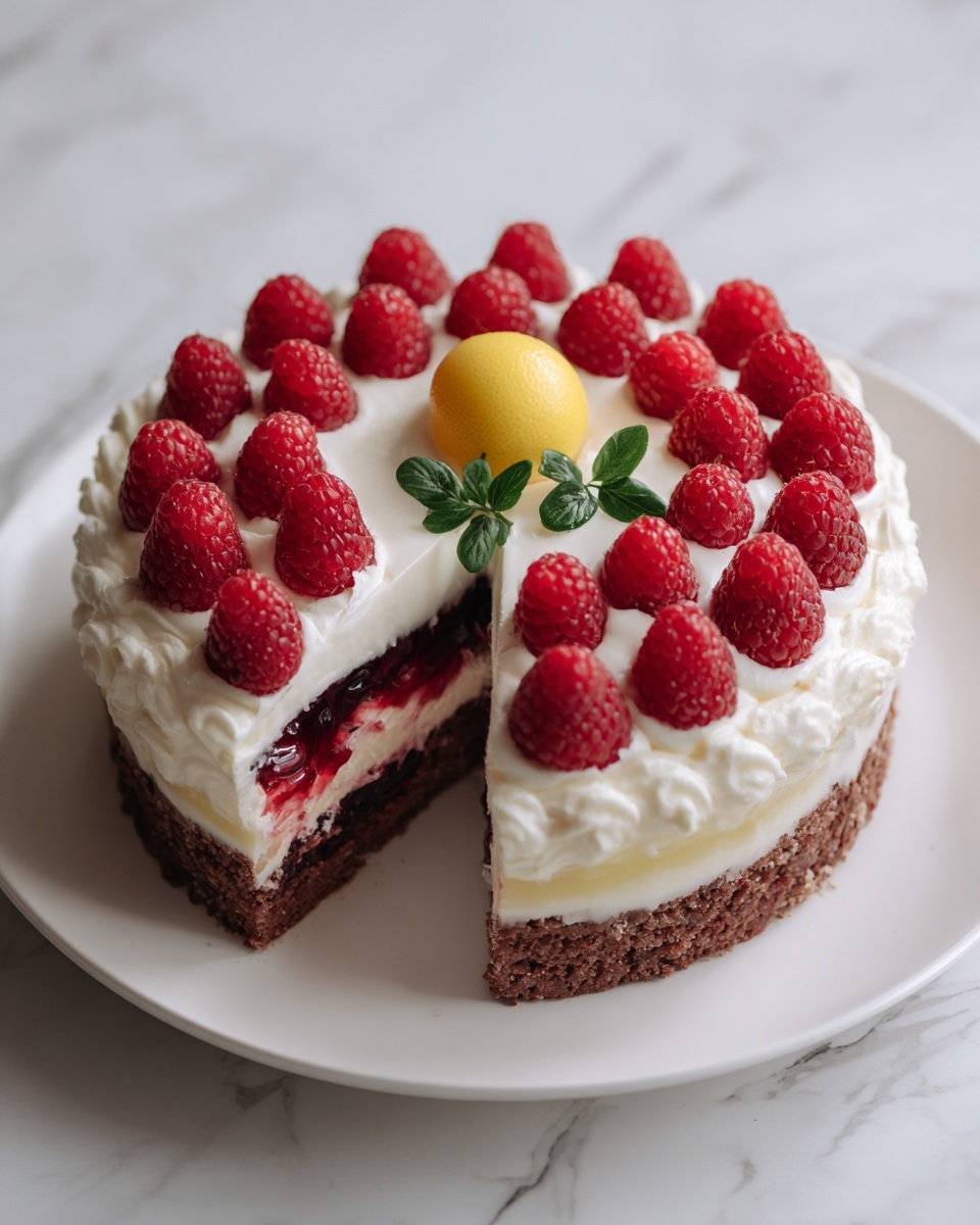 Raspberry Cake with Lemon Buttercream Recipe - Recipe Image