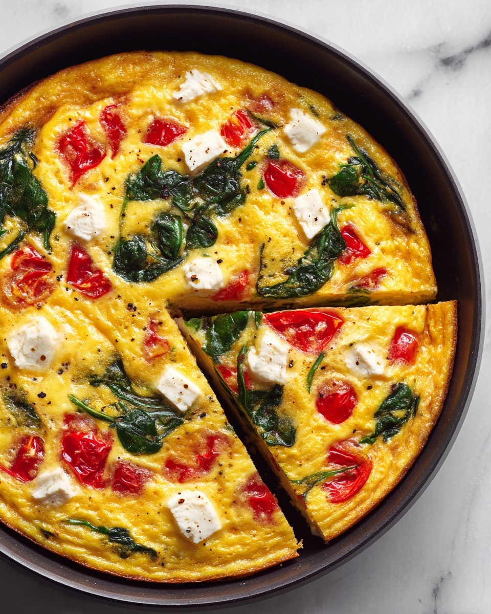 Red Pepper, Spinach, and Goat Cheese Frittata Recipe - Recipe Image
