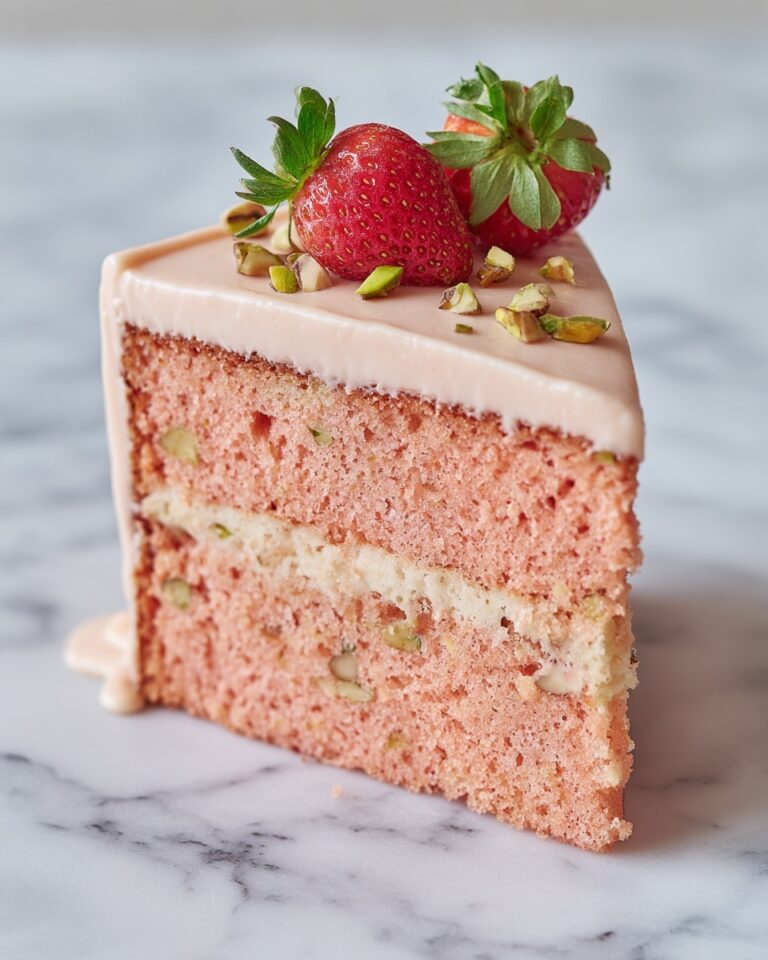 Strawberry Honeybun Cake with Strawberry Cream Icing Recipe