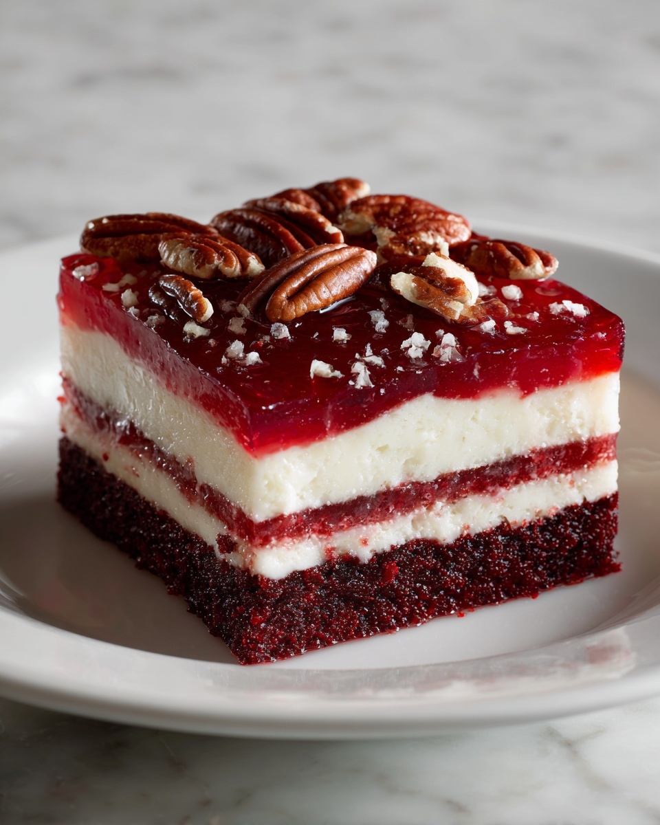 Butter Pecan Red Velvet Cheesecake Recipe - Recipe Image