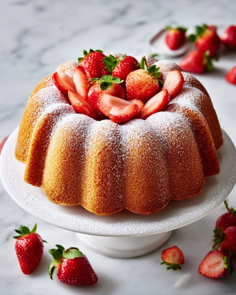 Strawberry Cheesecake Bundt Cake Recipe
