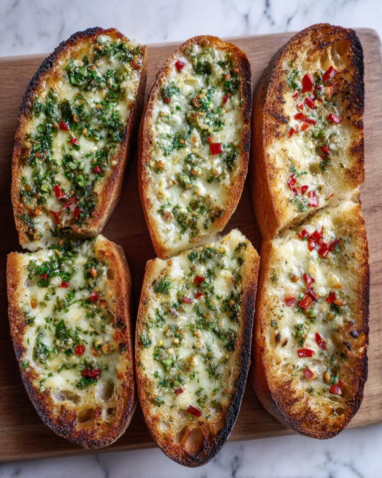 Cheesy Chimichurri Garlic Bread Recipe