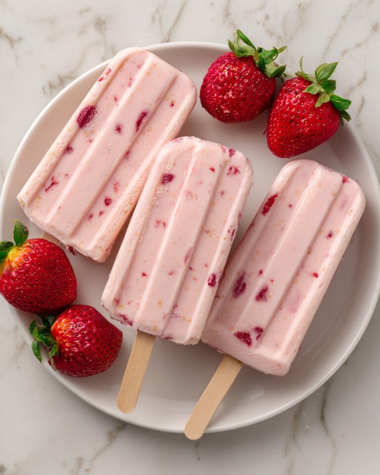 Strawberry Kefir Pops Recipe