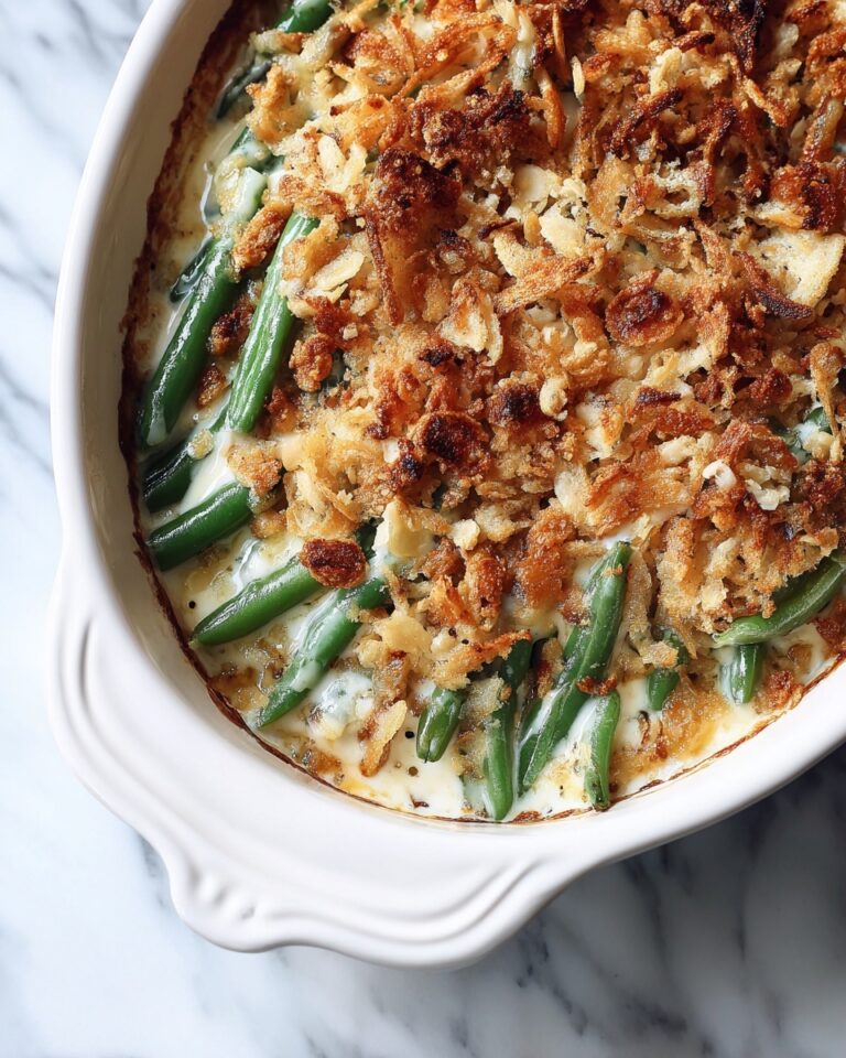 Easy Cream Cheese Green Bean Casserole Recipe