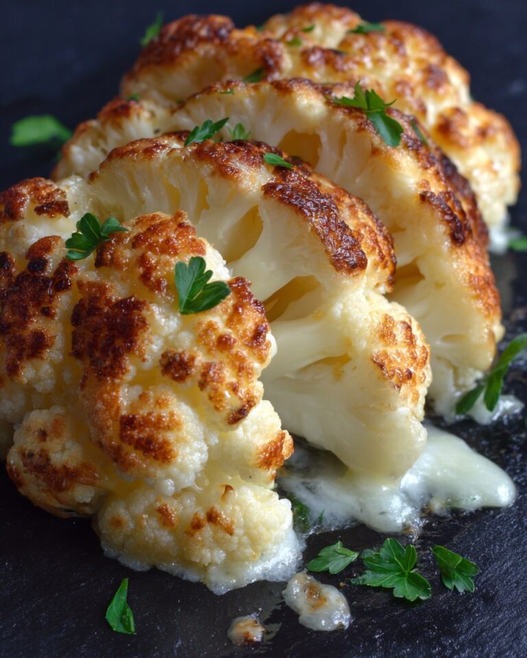 Cheesy Cauliflower Steaks Recipe