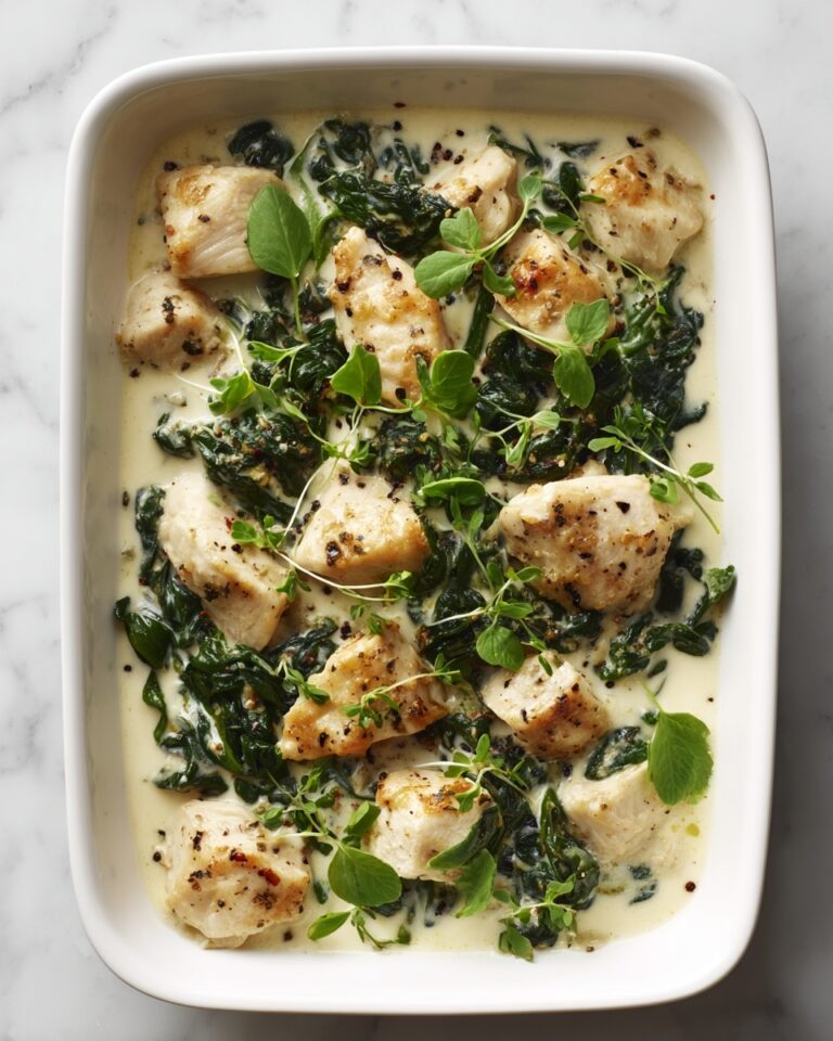 Creamy Chicken and Spinach Casserole Recipe