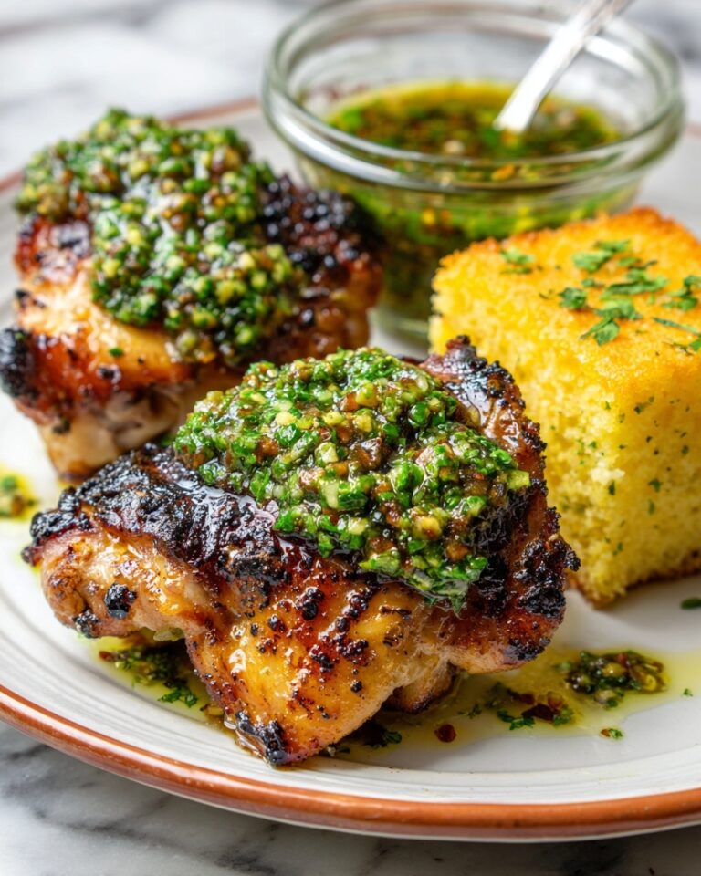 Grilled Chicken Thighs with Chimichurri Recipe
