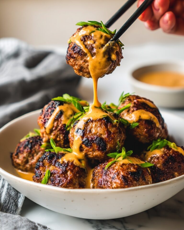 Korean BBQ Meatballs with Spicy Mayo Dip Recipe