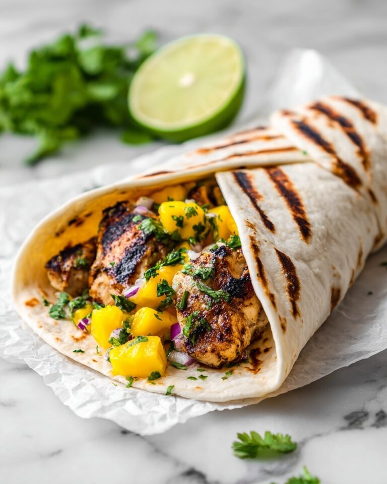 Jerk Chicken Burritos with Mango Salsa Recipe