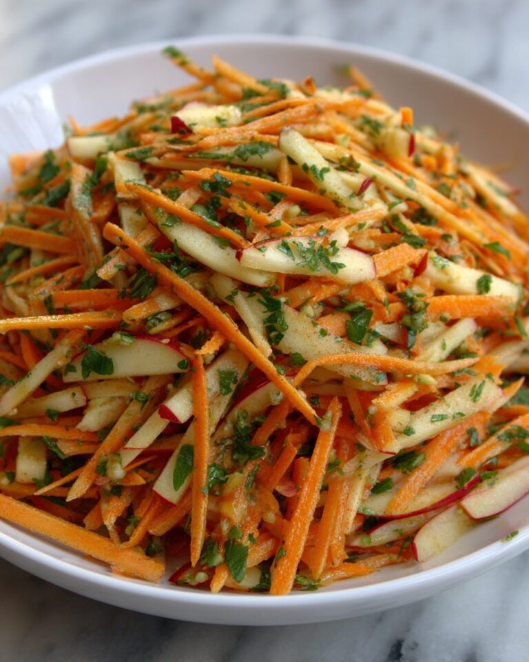 Crunchy Apple & Carrot Salad with Creamy Citrus Dressing Recipe
