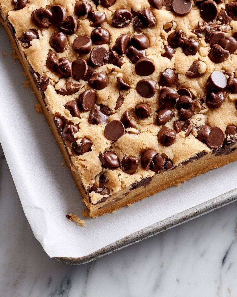 Peanut Butter Chocolate Chip Cookie Bars Recipe