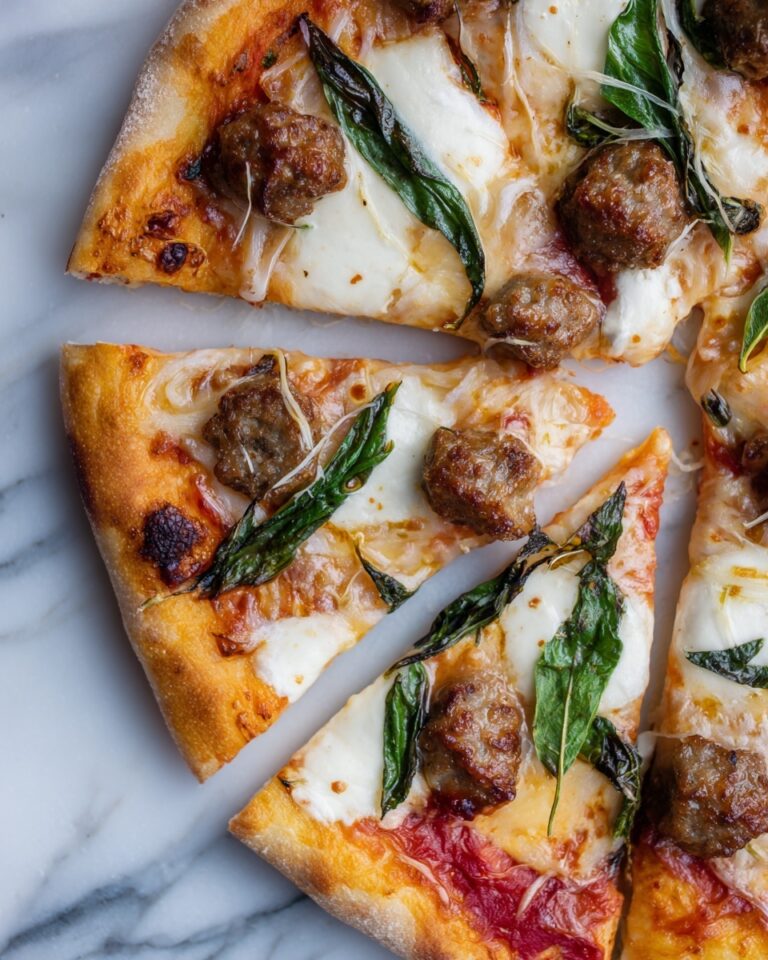 Turkey Sausage and Broccoli Rabe Pizza Recipe