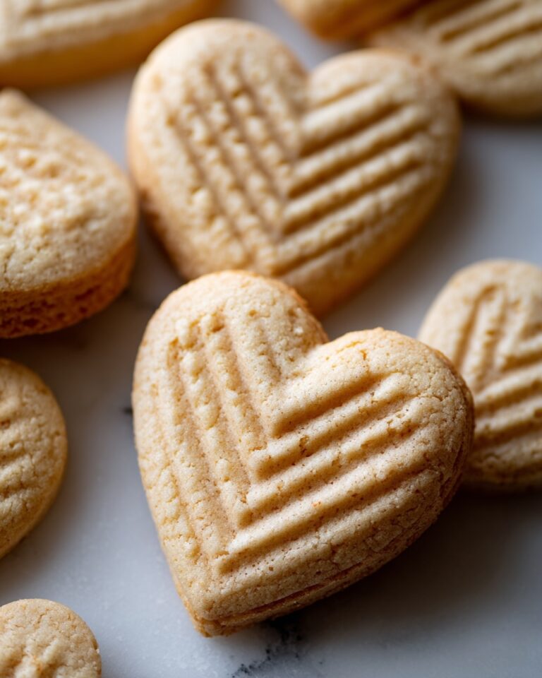 Heart-Shaped Peanut Butter Cookies Recipe