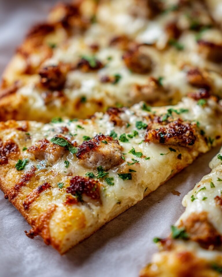 Roasted Garlic Chicken and Herb Pizza Recipe