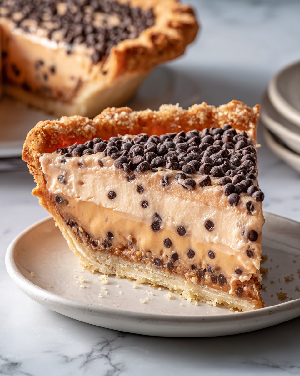 Chocolate Chip Cookie Dough Pie Recipe - Recipe Image