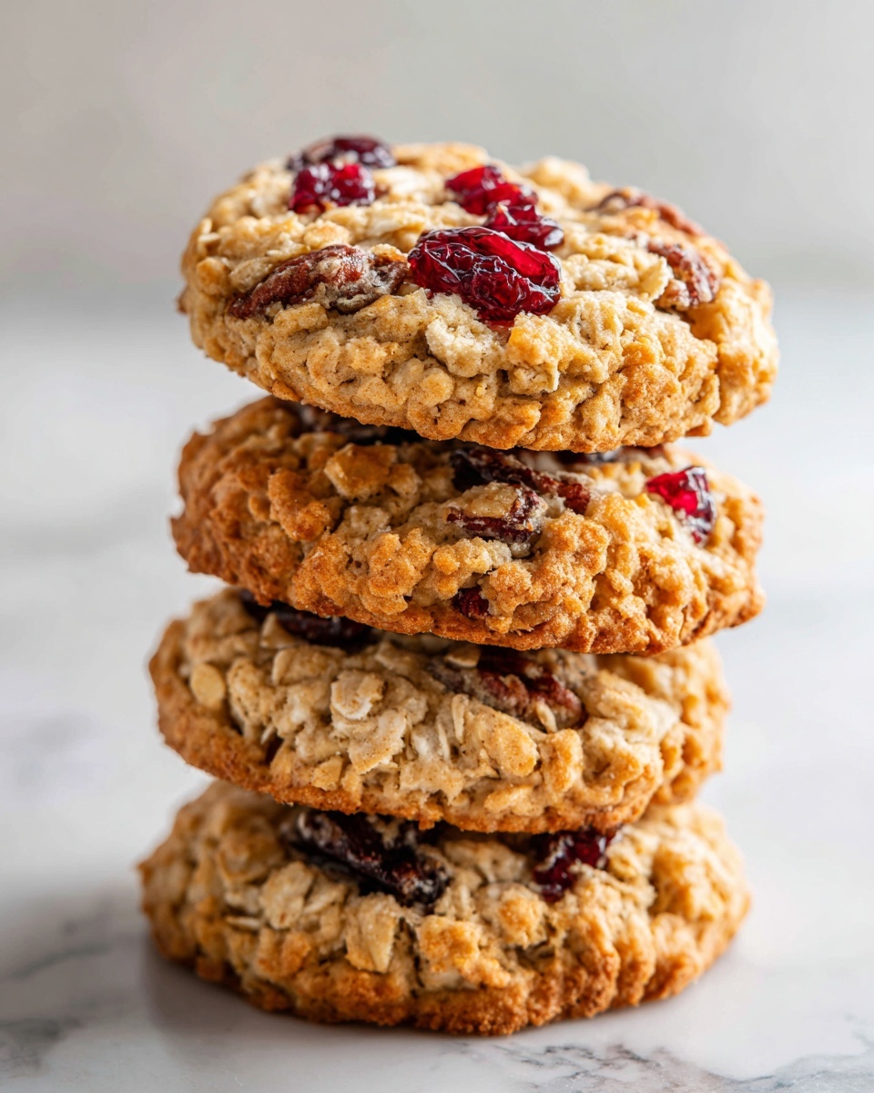 Cranberry Pecan Oatmeal Cookies Recipe - Recipe Image