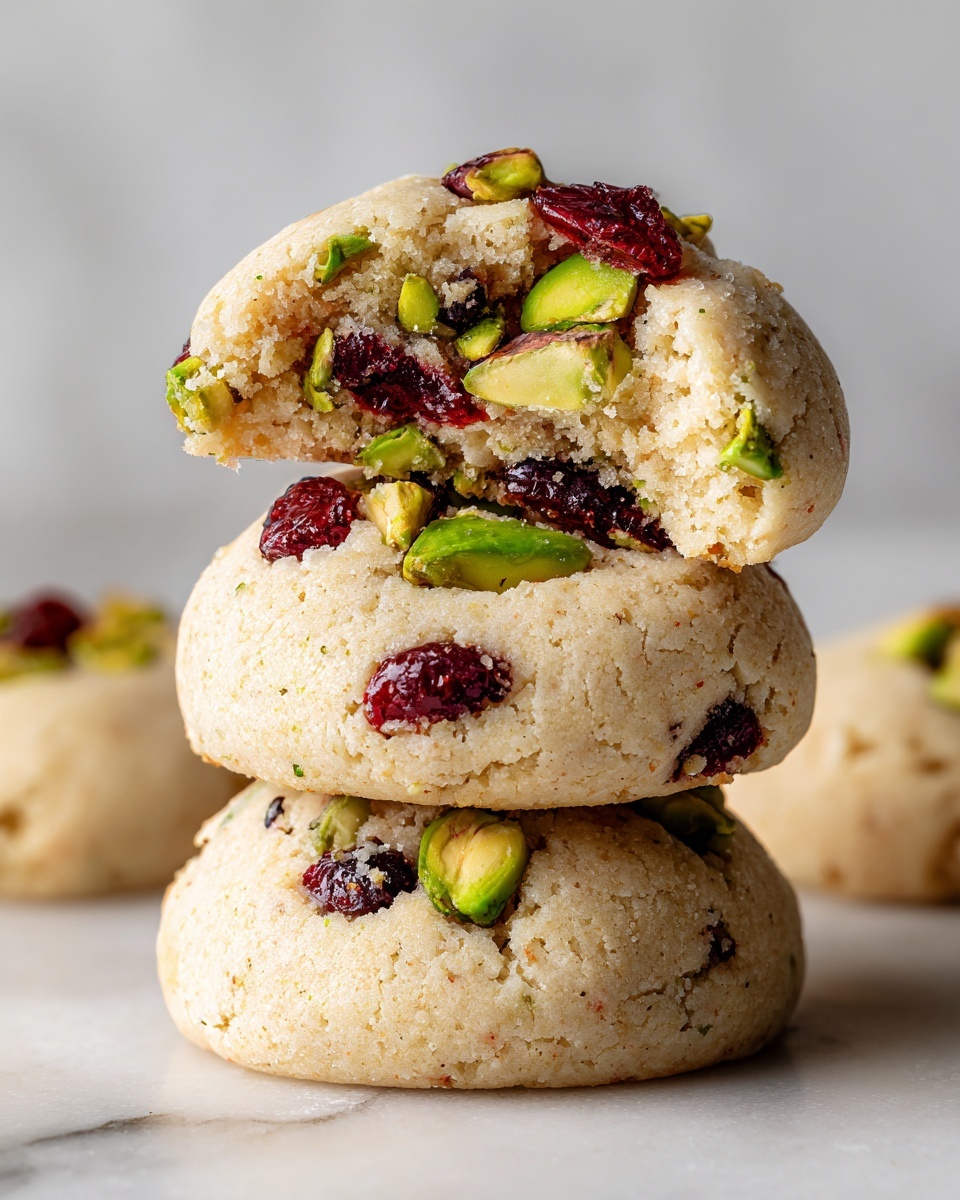 Cranberry Pistachio Shortbread Recipe - Recipe Image
