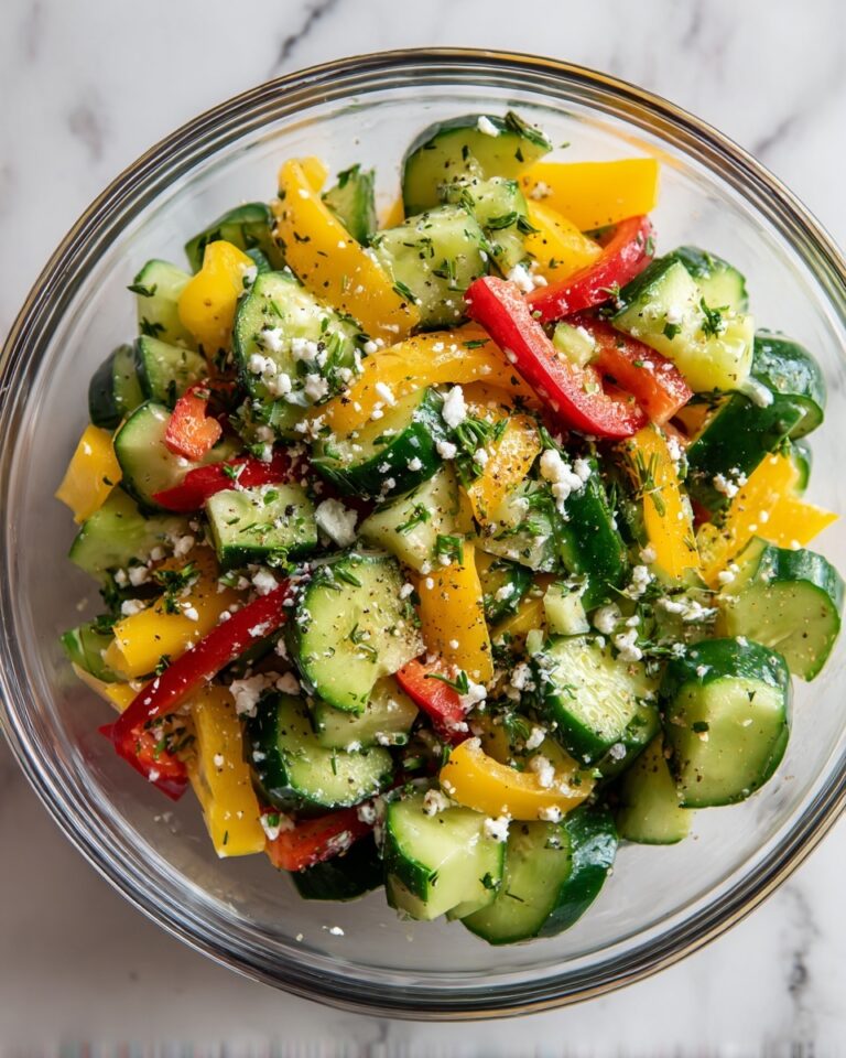 Cucumber and Bell Pepper Salad Recipe