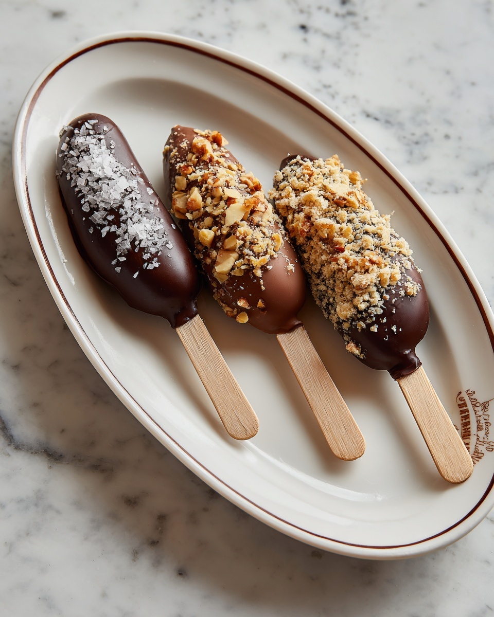 Chocolate Covered Banana Pops Recipe - Recipe Image
