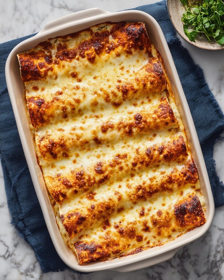 Creamy White Chicken Enchiladas Recipe