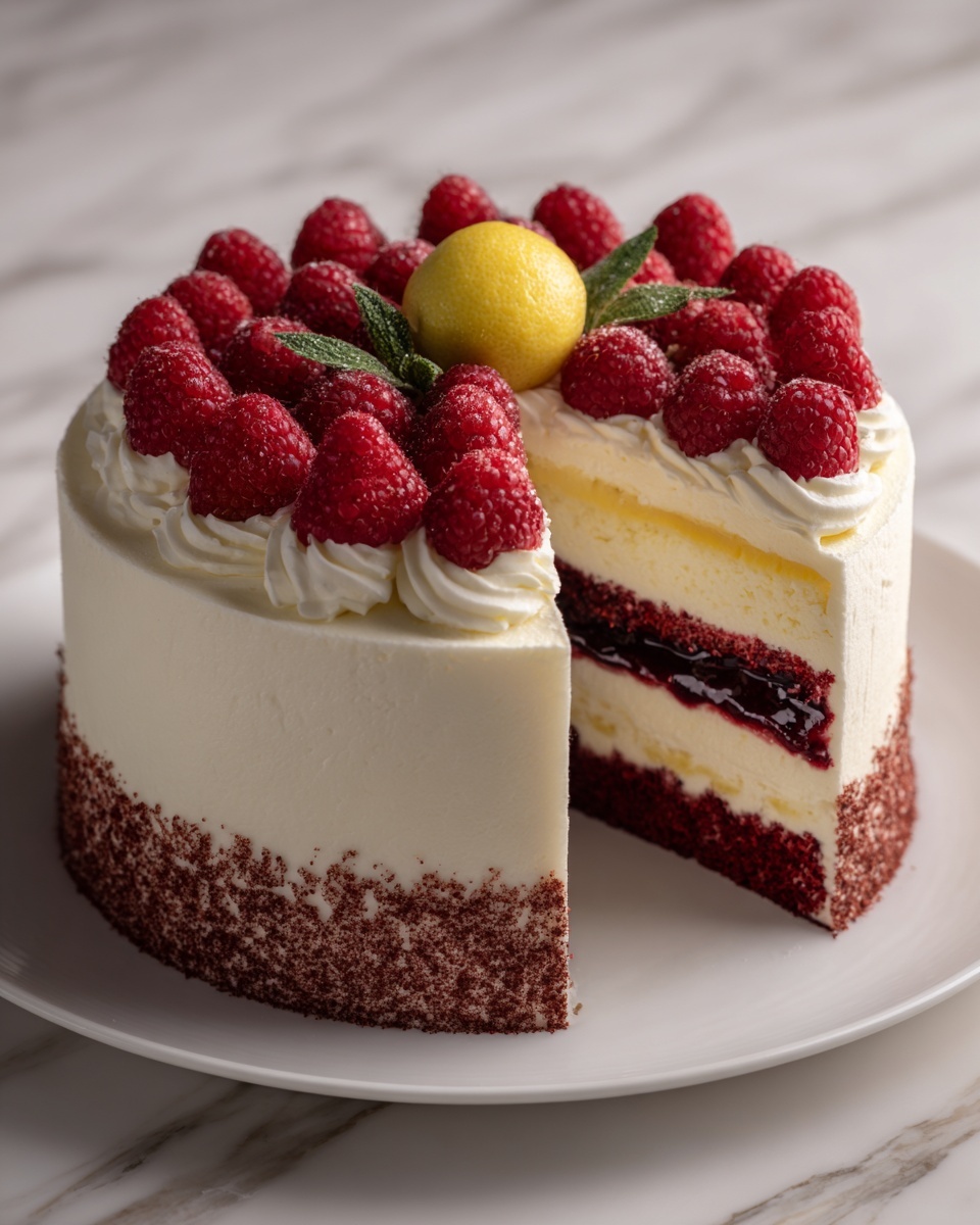 Raspberry Cake with Lemon Buttercream Recipe - Recipe Image