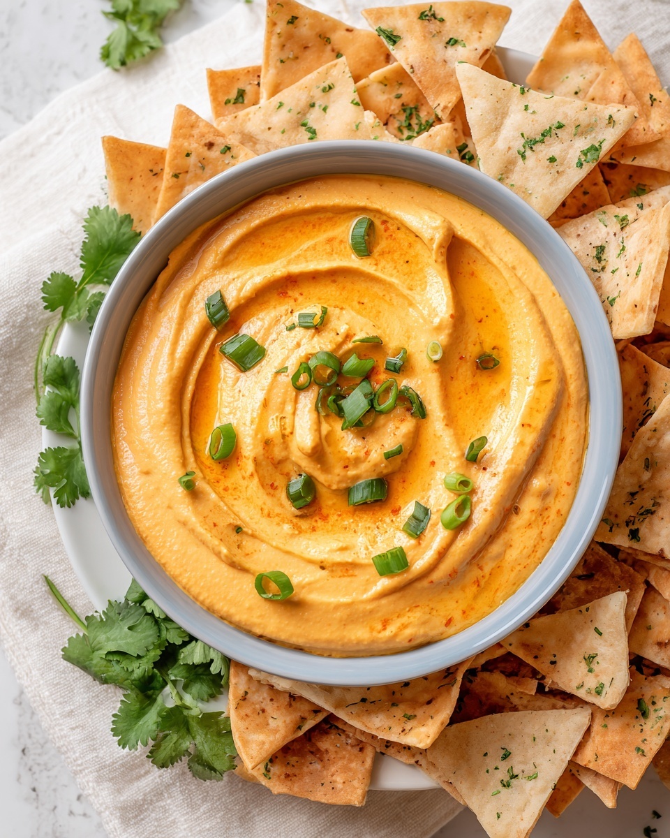 Sweet Potato Hummus with Crispy Pita Chips Recipe - Recipe Image