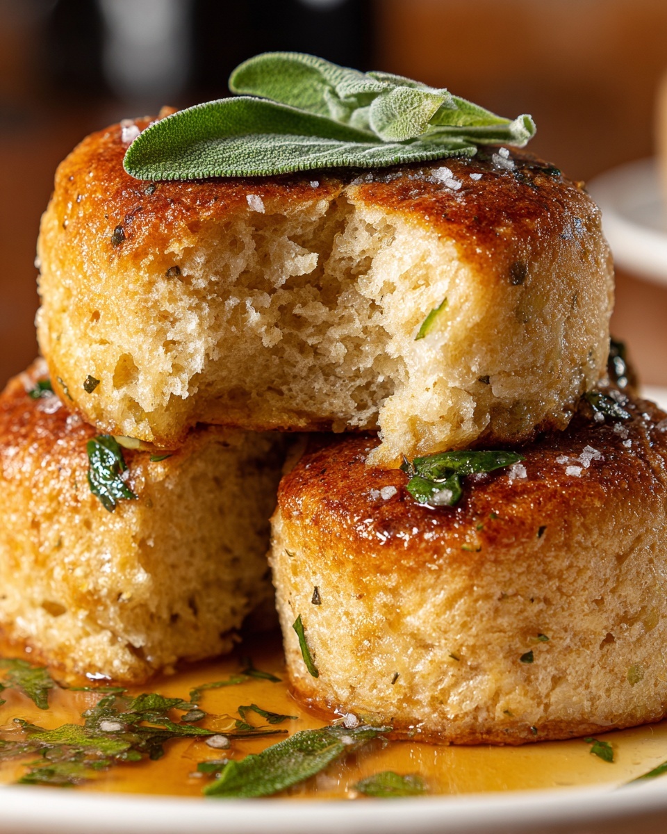 Salted Sage Honey Butter Brioche Rolls Recipe - Recipe Image